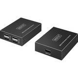 Digitus DA-73120, Extensor USB negro