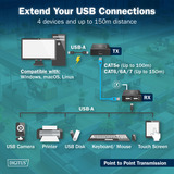 Digitus DA-73120, Extensor USB negro