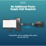 Digitus DA-73120, Extensor USB negro