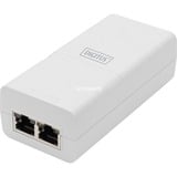 Digitus Gigabit Activo 802.3at PoE Midspan, Inyector PoE blanco