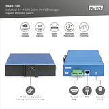 Digitus Gigabit industrial gestionado L3 con 8 + 4 puertos uplink 10G, Interruptor/Conmutador 