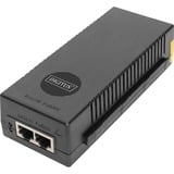 Digitus Inyector PoE+ 10 Gigabit Ethernet, 802.3at, 30 W negro, 802.3at, 30 W, 10 Gigabit Ethernet, 10,100,1000,2500,5000,10000 Mbit/s, IEEE 802.3at, Negro, 100 m, PoE, Poder