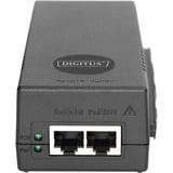 Digitus Inyector PoE+ 10 Gigabit Ethernet, 802.3at, 30 W negro, 802.3at, 30 W, 10 Gigabit Ethernet, 10,100,1000,2500,5000,10000 Mbit/s, IEEE 802.3at, Negro, 100 m, PoE, Poder