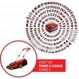 EINHELL RASARRO Cortacésped manual Batería Negro, Rojo rojo/Negro, Cortacésped manual, 450 m², 38 cm, 2,5 cm, 7,5 cm, 45 L