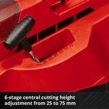 EINHELL RASARRO Cortacésped manual Batería Negro, Rojo rojo/Negro, Cortacésped manual, 450 m², 38 cm, 2,5 cm, 7,5 cm, 45 L