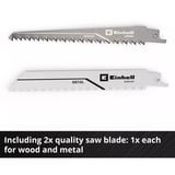 EINHELL Sierra sable universal inalámbrica Power X-Change TE-AP 18/13 Li - Solo, 18 Voltios, Sierra de sable rojo/Negro