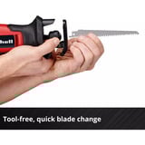 EINHELL Sierra sable universal inalámbrica Power X-Change TE-AP 18/13 Li - Solo, 18 Voltios, Sierra de sable rojo/Negro