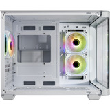 FSP S380-WA Carcasa Micro Tower mITX, mATX Blanco ARGB, Cajas de torre blanco, mATX Blanco ARGB, Micro Torre, PC, Blanco, micro ATX, Mini-ITX, SPCC, Vidrio templado, Juego