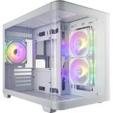 FSP S380-WA Carcasa Mini Tower mITX, mATX Blanco ARGB, Cajas de torre blanco, mATX Blanco ARGB, Micro Torre, PC, Blanco, micro ATX, Mini-ITX, SPCC, Vidrio templado, Juego