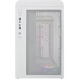 FSP S380-WA Carcasa Mini Tower mITX, mATX Blanco ARGB, Cajas de torre blanco, mATX Blanco ARGB, Micro Torre, PC, Blanco, micro ATX, Mini-ITX, SPCC, Vidrio templado, Juego