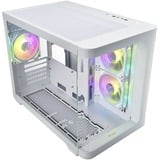 FSP S380-WA Micro Torre Blanco, Cajas de torre blanco, Micro Torre, PC, Blanco, micro ATX, Mini-ITX, SPCC, Vidrio templado, Juego