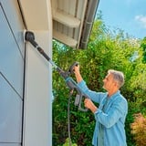 GARDENA Limpiador múltiple a batería AquaBrush Universal 18V P4A solo, Detergentes para suelos duros gris/Turquesa