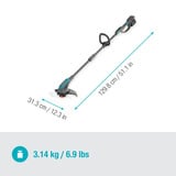 GARDENA PowerTrim 30/18V P4A, 14703-20, Cortabordes gris/Turquesa