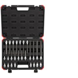 GEDORE puntas de destornillador rojas 1/2" XZN, Llave de tubo negro/Rojo