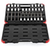 GEDORE puntas de destornillador rojas 1/2" XZN, Llave de tubo negro/Rojo