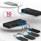 ICY BOX IB-DK2246AC Alámbrico USB 3.2 Gen 2 (3.1 Gen 2) Type-A Negro, Estación de acoplamiento negro, Alámbrico, USB 3.2 Gen 2 (3.1 Gen 2) Type-A, 10,100,1000 Mbit/s, Negro, 3840 x 2160 Pixeles, 60 Hz