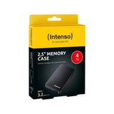 Intenso 2,5" Memory Case disco duro externo 4000 GB Negro, Unidad de disco duro negro, 5" Memory Case, 4000 GB, 2.5", 3.2 Gen 1 (3.1 Gen 1), 5400 RPM, Negro