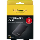 Intenso 2,5" Memory Case disco duro externo 4000 GB Negro, Unidad de disco duro negro, 5" Memory Case, 4000 GB, 2.5", 3.2 Gen 1 (3.1 Gen 1), 5400 RPM, Negro