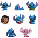 Just Play Caja Disney Doorables Stitch con 8 figuras exclusivas, Muñecos 