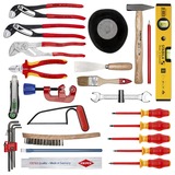 KNIPEX Maletín de herramientas "BIG Basic Move" Sanitarios, 31 piezas, Kit de herramientas negro