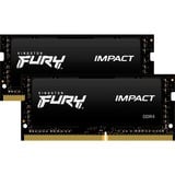 Kingston FURY KF432S20IBK2/16 módulo de memoria 16 GB 2 x 8 GB DDR4 3200 MHz, Memoria RAM negro, 16 GB, 2 x 8 GB, DDR4, 3200 MHz, 260-pin SO-DIMM