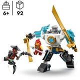 LEGO Armadura Robótica de Combate de Zane, Juegos de construcción Juego de construcción, 6 año(s), Plástico, 92 pieza(s), 123 g