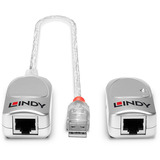 Lindy Extensor USB 1.1 Cat.6 plateado