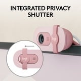 Logitech Brio 100 Cámaras web, Webcam rosa claro, 2 MP, 1920 x 1080 Pixeles, Full HD, 30 pps, 1280x720@30fps, 1920x1080@30fps, 720p, 1080p