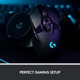 Logitech G903 HERO, Ratones para gaming negro, Ambidextro, Óptico, RF inalámbrico, 25600 DPI, 1 ms, Negro