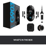 Logitech G903 HERO, Ratones para gaming negro, Ambidextro, Óptico, RF inalámbrico, 25600 DPI, 1 ms, Negro