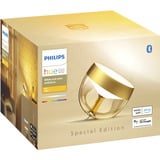 Philips Hue Lámpara de mesa White & Color Ambiance Iris Edición especial, Luz de LED dorado