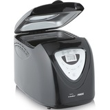 Princess 152009 Panificadora Negra negro/Plateado, 907,2 g, Ventana de visión, Control regulable del dorado de la corteza, Función mantener caliente, 600 W, Negro, Plata