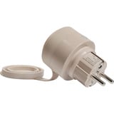 Shelly Outdoor Plug S Gen3, Toma de corriente con interruptor moca
