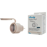 Shelly Outdoor Plug S Gen3, Toma de corriente con interruptor moca