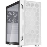 SilverStone FARA H1M Micro Torre Blanco, Cajas de torre blanco, Micro Torre, PC, Blanco, micro ATX, Mini-DTX, Mini-ITX, Plástico, Acero, 16 cm