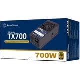 SilverStone SST-TX700-G 700W, Fuente de alimentación de PC negro