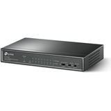 TP-Link TL-SF1009P switch No administrado Fast Ethernet (10/100) Energía sobre Ethernet (PoE) Negro, Interruptor/Conmutador No administrado, Fast Ethernet (10/100), Bidireccional completo (Full duplex), Energía sobre Ethernet (PoE), Montaje de pared