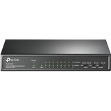 TP-Link TL-SF1009P switch No administrado Fast Ethernet (10/100) Energía sobre Ethernet (PoE) Negro, Interruptor/Conmutador No administrado, Fast Ethernet (10/100), Bidireccional completo (Full duplex), Energía sobre Ethernet (PoE), Montaje de pared