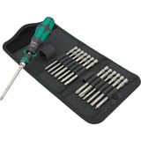 Wera Kraftform Kompakt 838 RA-R M Imperial Set 1, con función de trinquete, Conjuntos de bits negro/Verde