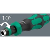 Wera Kraftform Kompakt 838 RA-R M Imperial Set 1, con función de trinquete, Conjuntos de bits negro/Verde