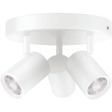 WiZ IMAGEO 3 focos ajustables placa redonda, Luz de LED blanco, Punto de iluminación inteligente, Blanco, LED, Bombilla(s) no reemplazable(s), 2200 K, 6500 K