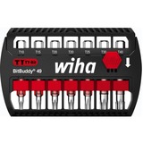 Wiha Juego de puntas BitBuddy TY-Bits 49mm, 7 piezas, Conjuntos de bits negro/Rojo