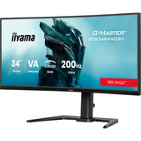 iiyama G-Master GCB3484WQSU-B2, Monitor de gaming negro, 86,4 cm (34"), 3440 x 1440 Pixeles, UltraWide Quad HD, Negro