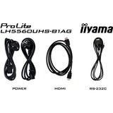 iiyama ProLite LH5560UHS-B1AG, Pantalla de gran formato negro