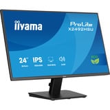 iiyama ProLite X2492HSU-B1 pantalla para PC 61 cm (24") 1920 x 1080 Pixeles Full HD LED Negro, Monitor LED negro (mate), 61 cm (24"), 1920 x 1080 Pixeles, Full HD, LED, 3 ms, Negro