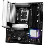 ASRock B860M Pro RS, Placa base negro/Plateado