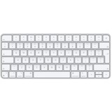 Apple Magic teclado USB + Bluetooth Inglés Aluminio, Blanco plateado/blanco, 60%, USB + Bluetooth, Aluminio, Blanco