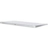 Apple Magic teclado USB + Bluetooth Inglés Aluminio, Blanco plateado/blanco, 60%, USB + Bluetooth, Aluminio, Blanco
