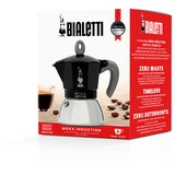 Bialetti 0006936/NP, Cafetera espresso negro/Plateado