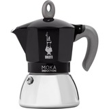 Bialetti Moka Induction 6936, Cafetera espresso negro/Plateado